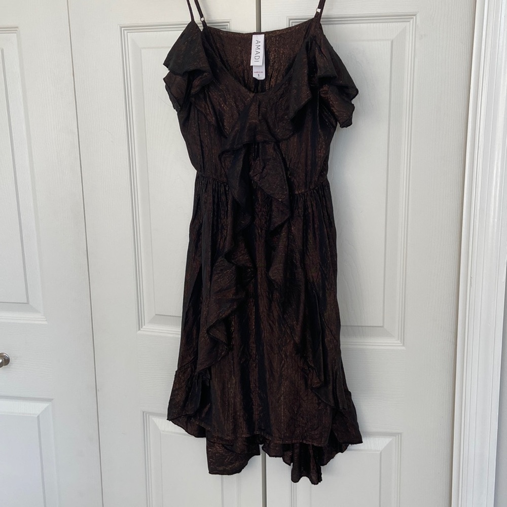 NWOT Amadi from Anthropologie Copper Dress